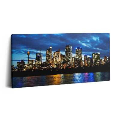Tablou tipărite pe pânză 100x50 Plimbare de seară prin Sydney