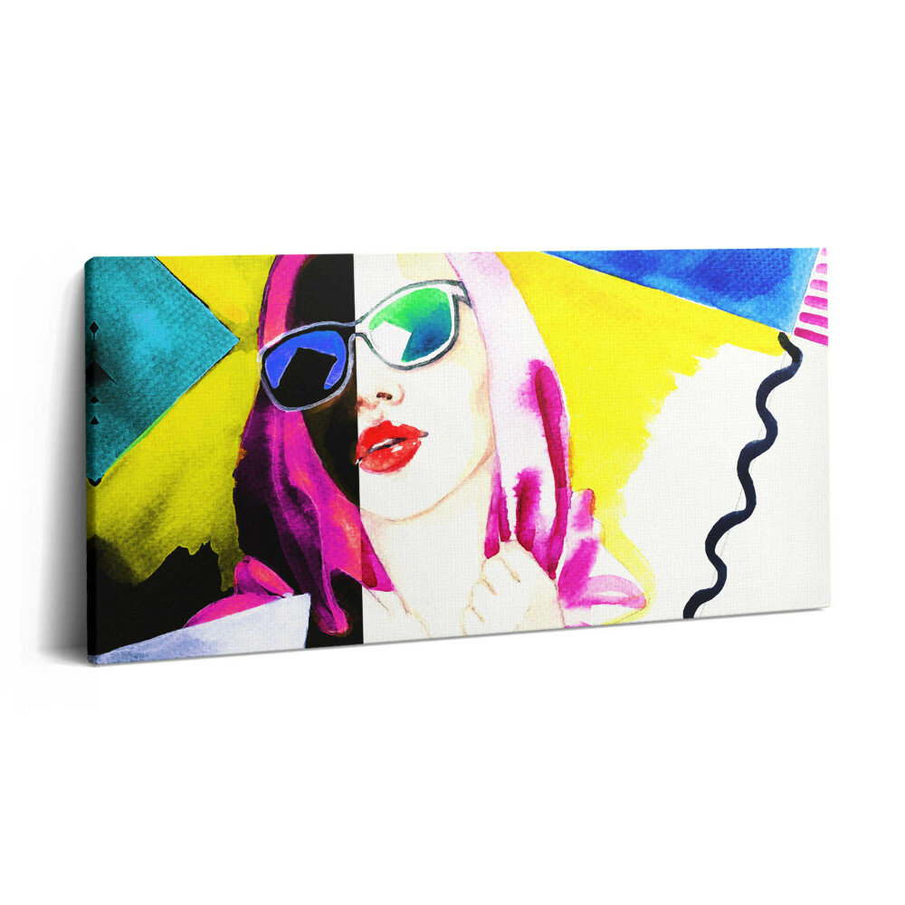 Tablou tipărite pe pânză 100x50 O femeie cu două fețe