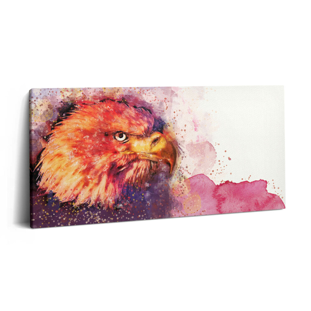 Tablou tipărite pe pânză 100x50 Acuarelă pasăre vultur