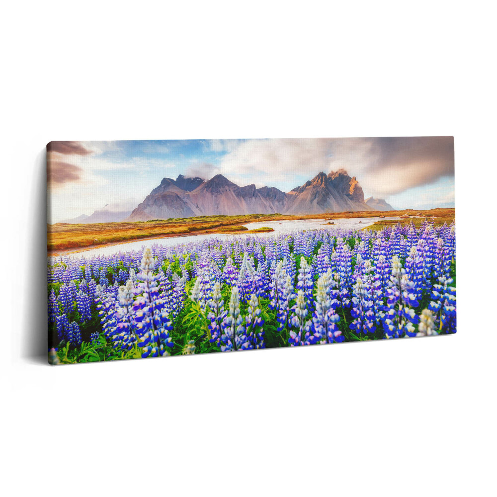 Tablou tipărite pe pânză 100x50 Flori magice de lupin