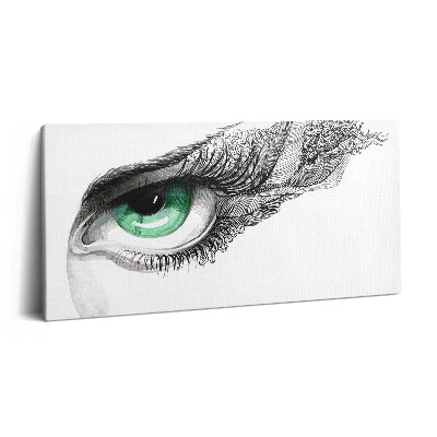 Tablou tipărite pe pânză 100x50 Abstracția ochiului uman