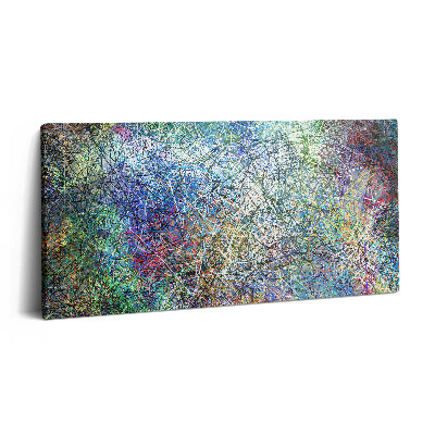 Tablou tipărite pe pânză 100x50 Abstracție expresivă a liniilor colorate