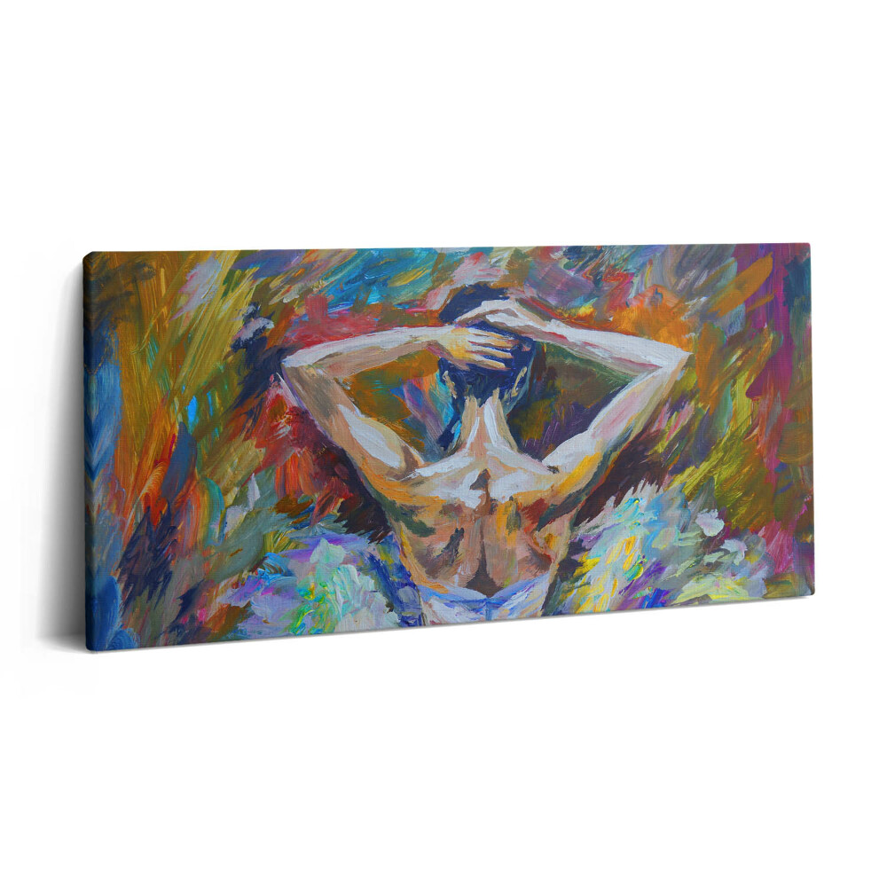 Tablou tipărite pe pânză 100x50 Balerina pictată