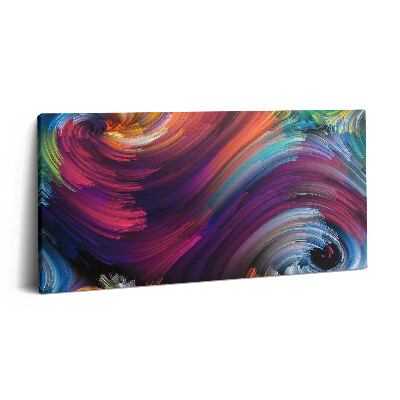 Tablou tipărite pe pânză 100x50 Valuri abstracte
