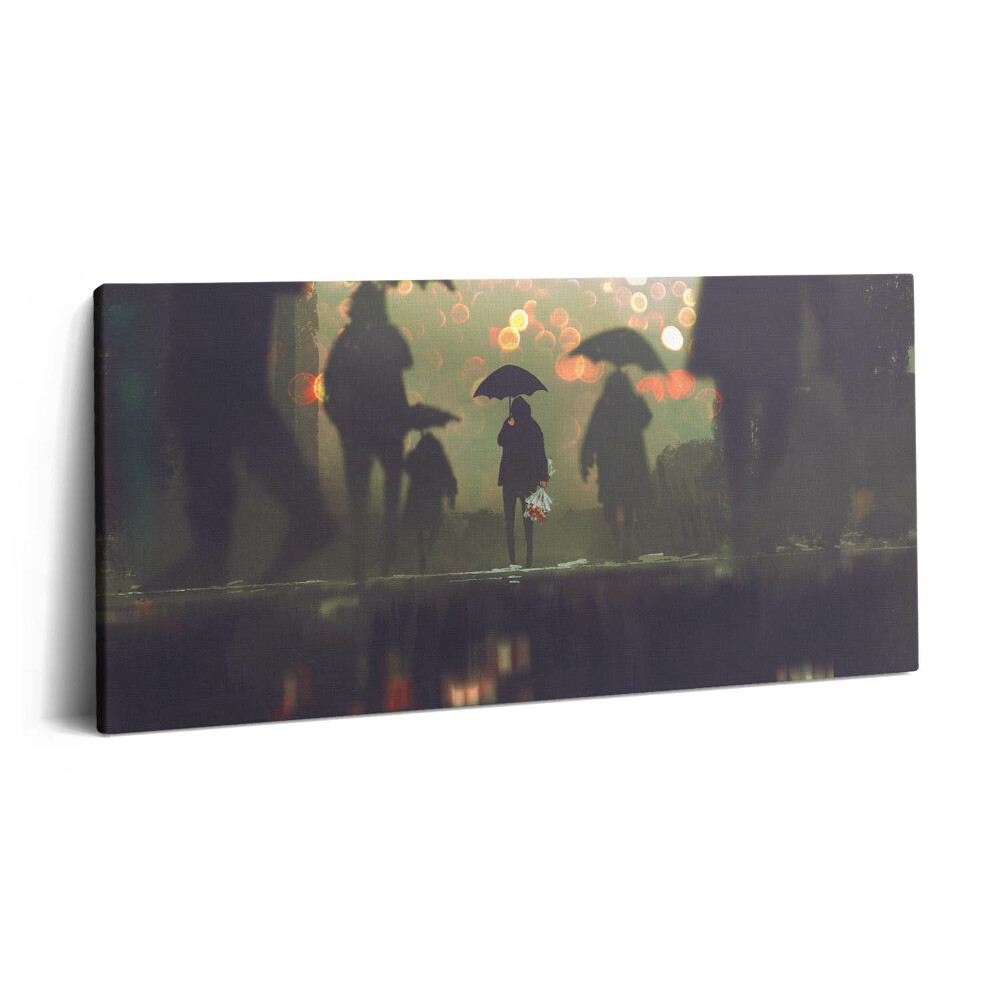 Tablou tipărite pe pânză 100x50 Oameni cu umbre