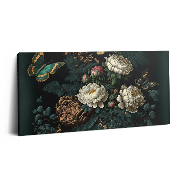 Tablou tipărite pe pânză 100x50 Model floral botanic
