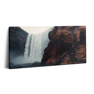 Tablou tipărite pe pânză 100x50 Cascadă peisagistică din Islanda