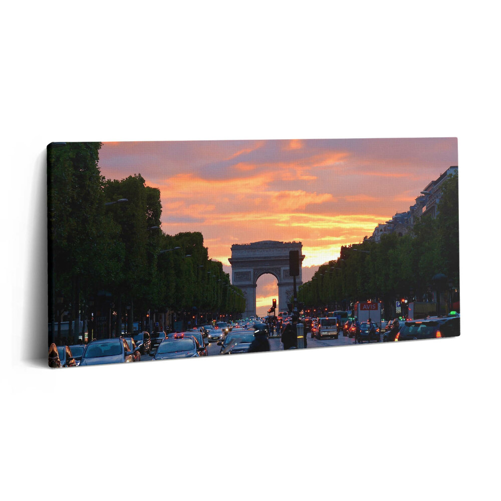 Tablou tipărite pe pânză 100x50 Arcul de Triumf de pe strada Zachodnia