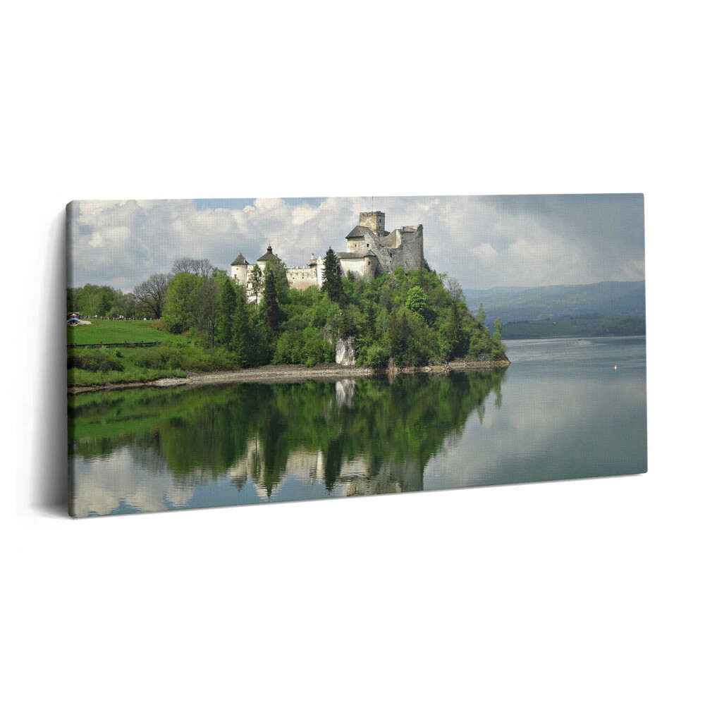 Tablou tipărite pe pânză 100x50 Castelul din Niedzica