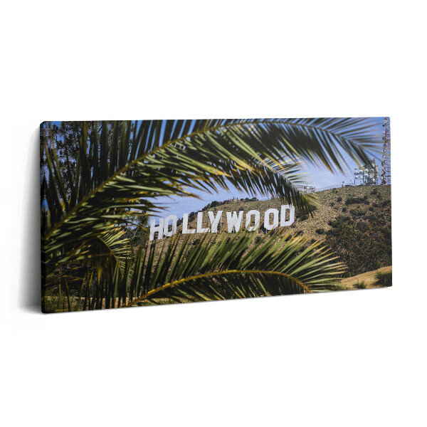 Tablou tipărite pe pânză 100x50 Semnul Hollywood din Los Angeles