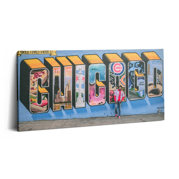 Tablou tipărite pe pânză 100x50 Graffiti SUA