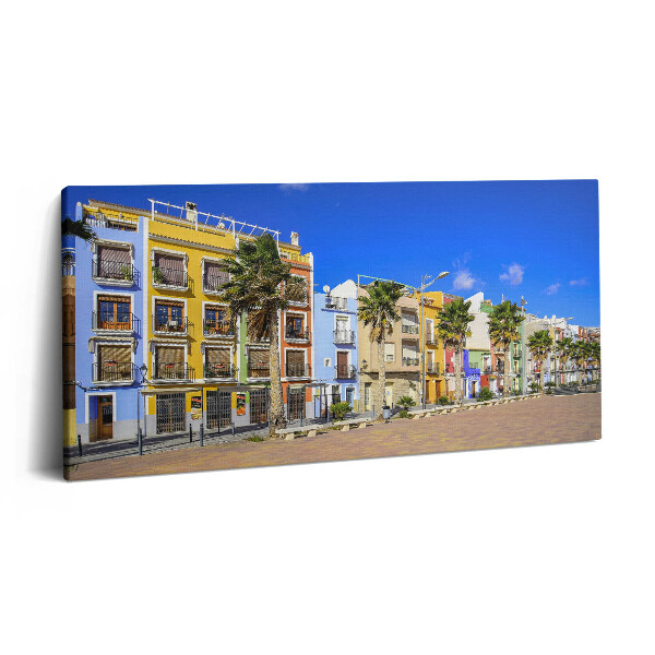 Tablou tipărite pe pânză 100x50 Un oraș de pe Costa Blanca
