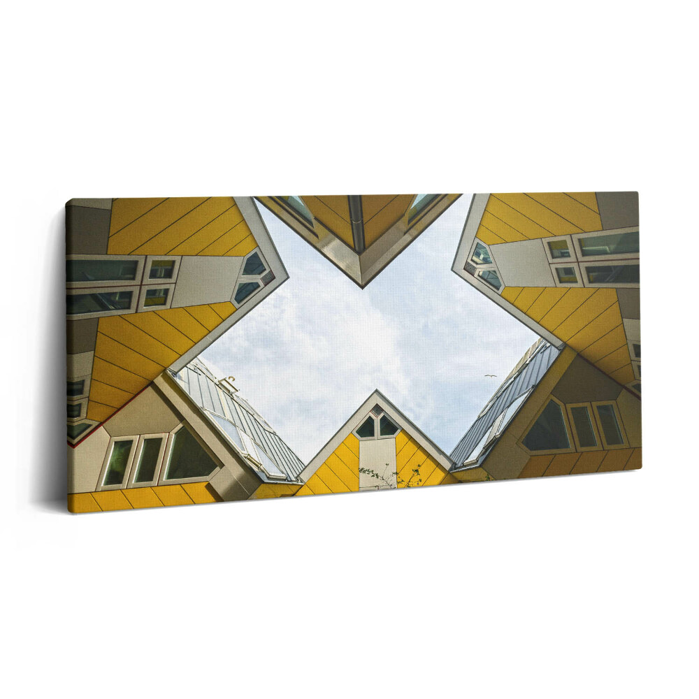 Tablou tipărite pe pânză 100x50 Case în Rotterdam