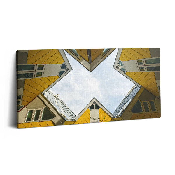 Tablou tipărite pe pânză 100x50 Case în Rotterdam