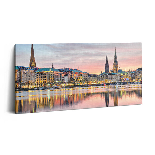 Tablou tipărite pe pânză 100x50 Alster în Hamburg