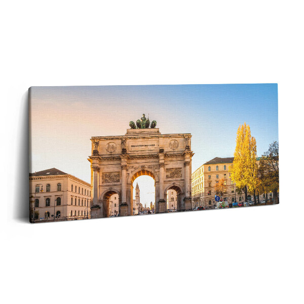 Tablou tipărite pe pânză 100x50 Arcul de Triumf din München