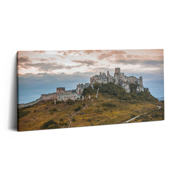Tablou tipărite pe pânză 100x50 Castelul Spiš din Slovacia