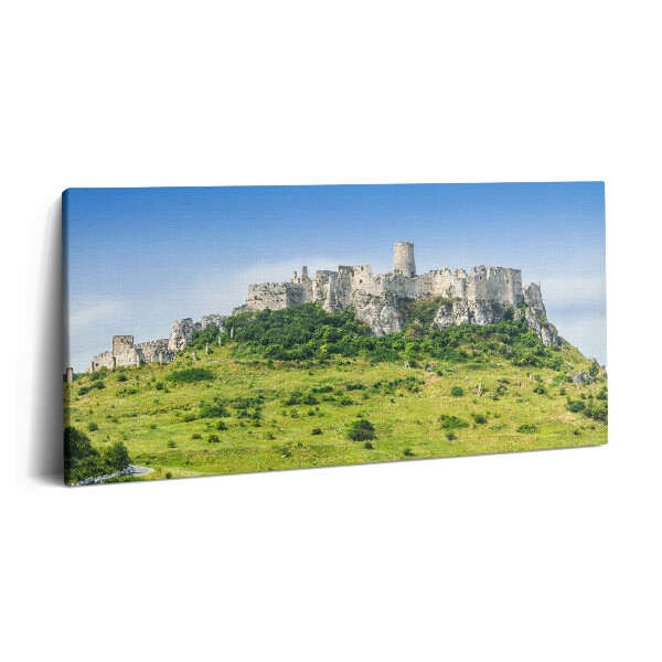 Tablou tipărite pe pânză 100x50 Castelul Spiš din Slovacia