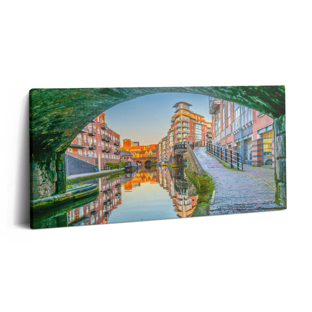 Tablou tipărite pe pânză 100x50 Apus de soare în Birmingham, Anglia