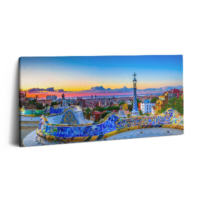Tablou tipărite pe pânză 100x50 Panoramă a orașului Spania