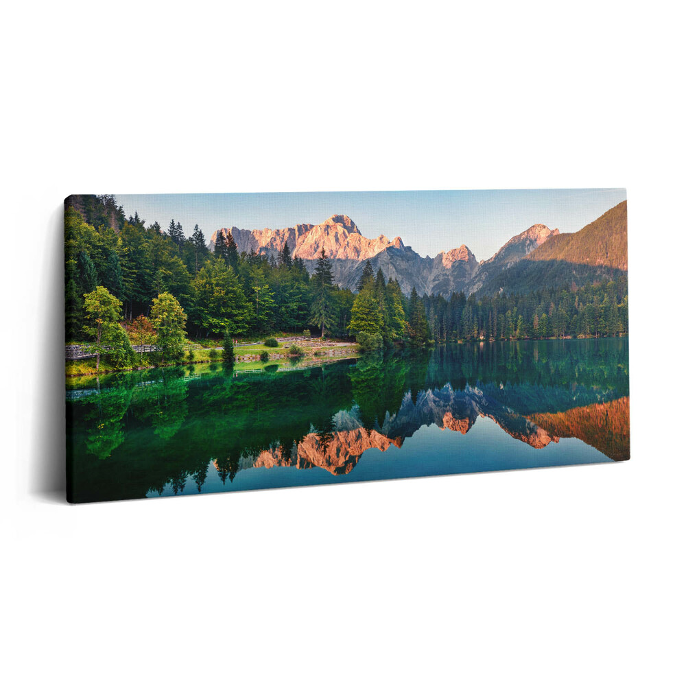 Tablou tipărite pe pânză 100x50 Peisaj lacustru
