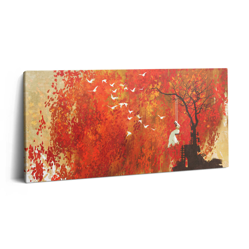 Imprimare tablou canvas 120x60 Mireasă inocentă în toamnă