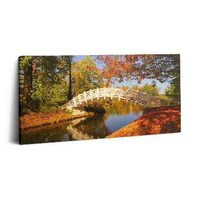 Imprimare tablou canvas 120x60 Parcul Woerlitzer în toamna aurie