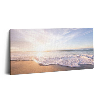 Imprimare tablou canvas 120x60 Răsărit de soare peste plajă și mare