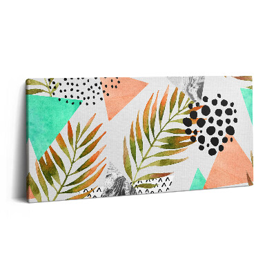 Imprimare tablou canvas 120x60 Model geometric abstract de vară