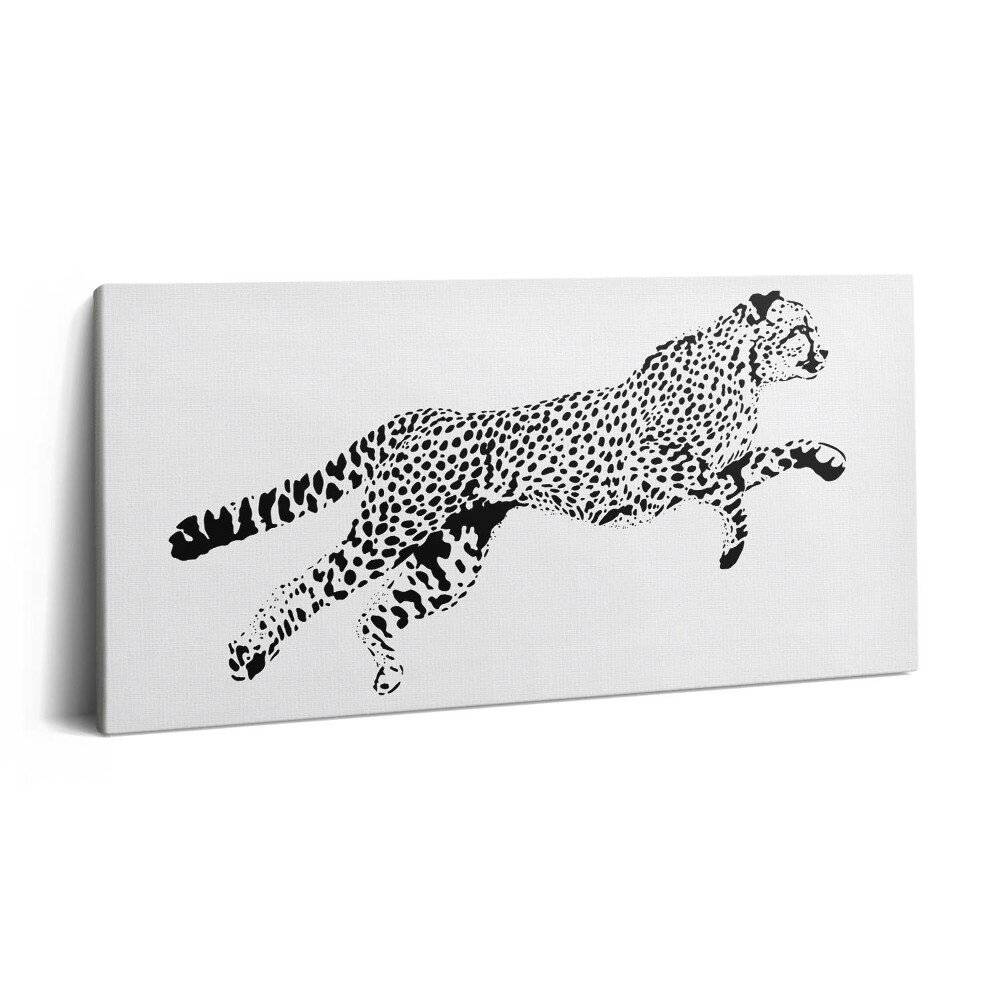 Imprimare tablou canvas 120x60 Siluetă de panteră