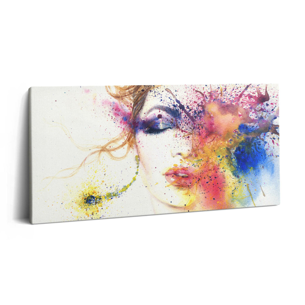 Imprimare tablou canvas 120x60 Portretul unei femei misterioase