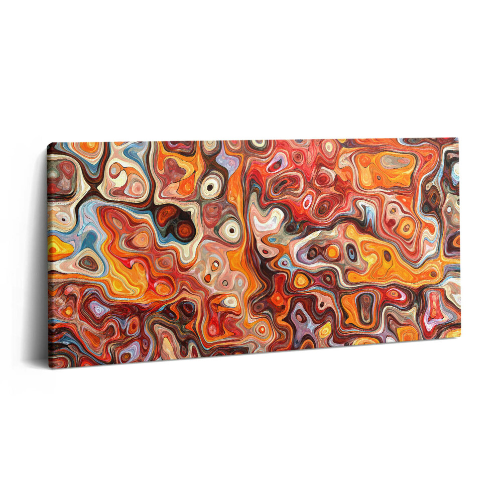 Imprimare tablou canvas 120x60 Haos abstract - improvizație extraordinară