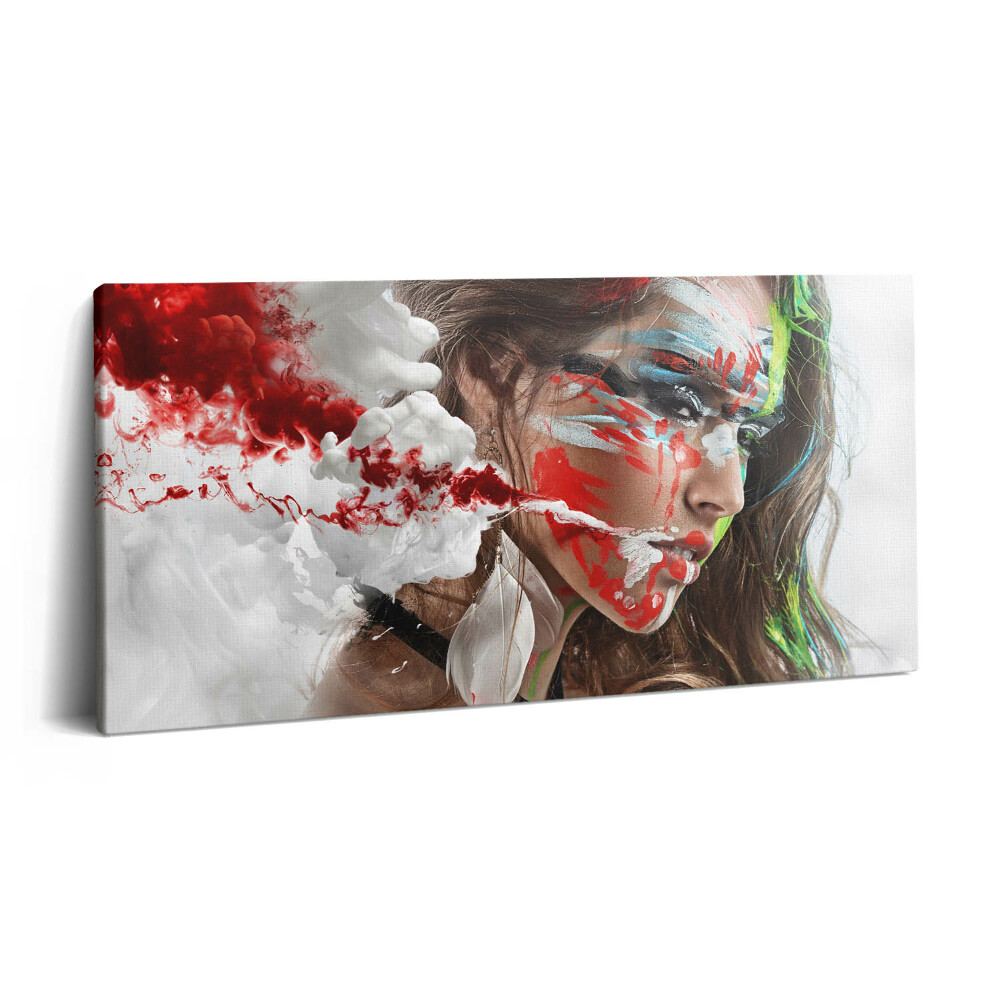 Imprimare tablou canvas 120x60 Portretul unei femei indiene