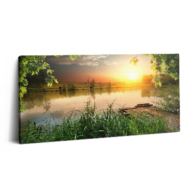 Imprimare tablou canvas 120x60 Apus de soare într-o zi de vară