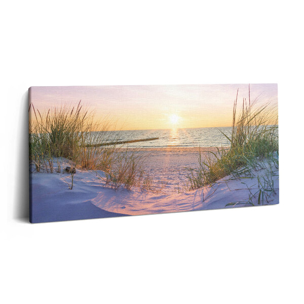 Imprimare tablou canvas 120x60 Marea poloneză - plajă
