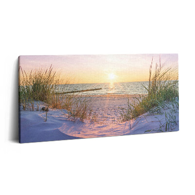 Imprimare tablou canvas 120x60 Marea poloneză - plajă