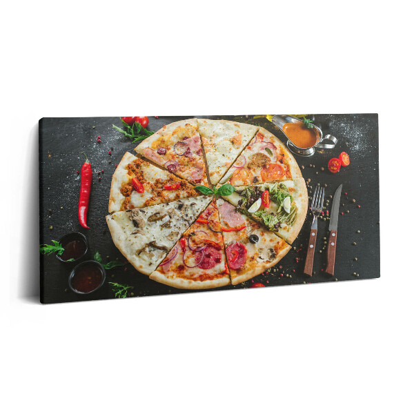 Imprimare tablou canvas 120x60 Un fel de mâncare simbolic al bucătăriei italiene