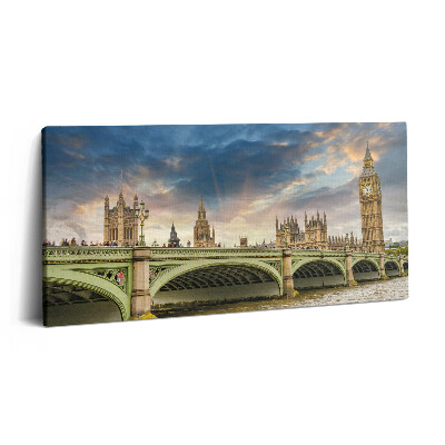 Imprimare tablou canvas 120x60 Peisajul arhitectural al Londrei