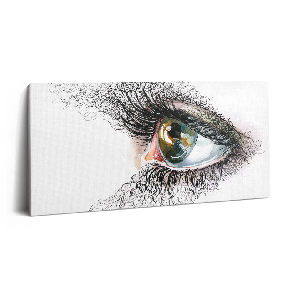 Imprimare tablou canvas 120x60 Desenul unui ochi uman