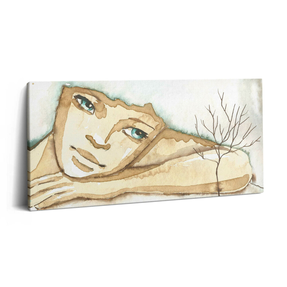 Imprimare tablou canvas 120x60 Portretul unei femei