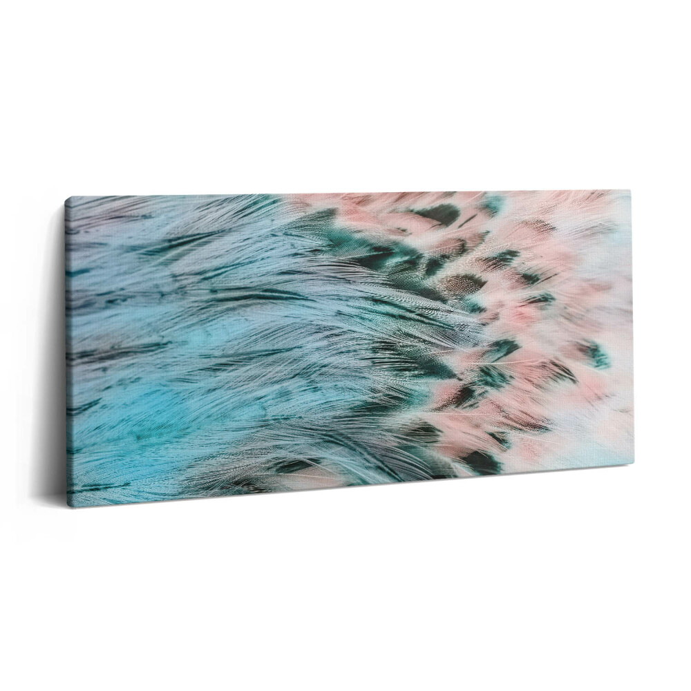 Imprimare tablou canvas 120x60 Pene colorate