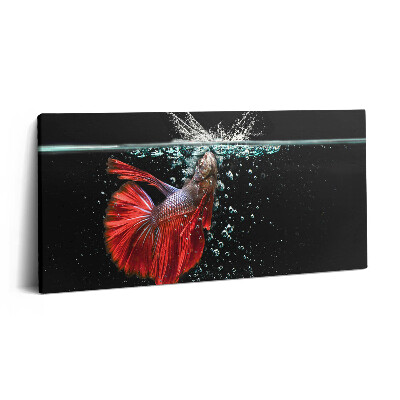 Imprimare tablou canvas 120x60 Peștii din acvariu