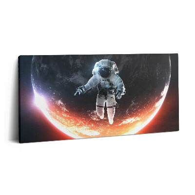 Imprimare tablou canvas 120x60 Astronautul în spațiu