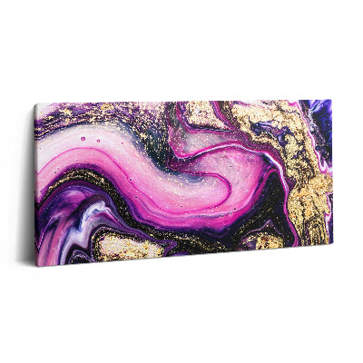 Imprimare tablou canvas 120x60 Rezumat de marmură cu aur