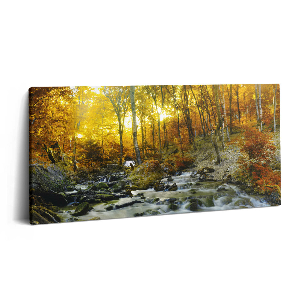 Imprimare tablou canvas 120x60 pădure de toamnă