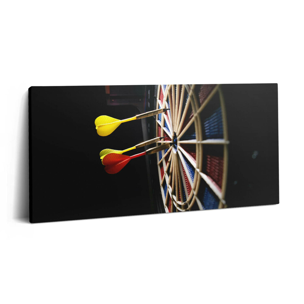 Imprimare tablou canvas 120x60 Darts și tablă de darts