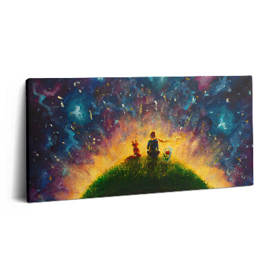Imprimare tablou canvas 120x60 Rezumatul ilustrației Micul Prinț