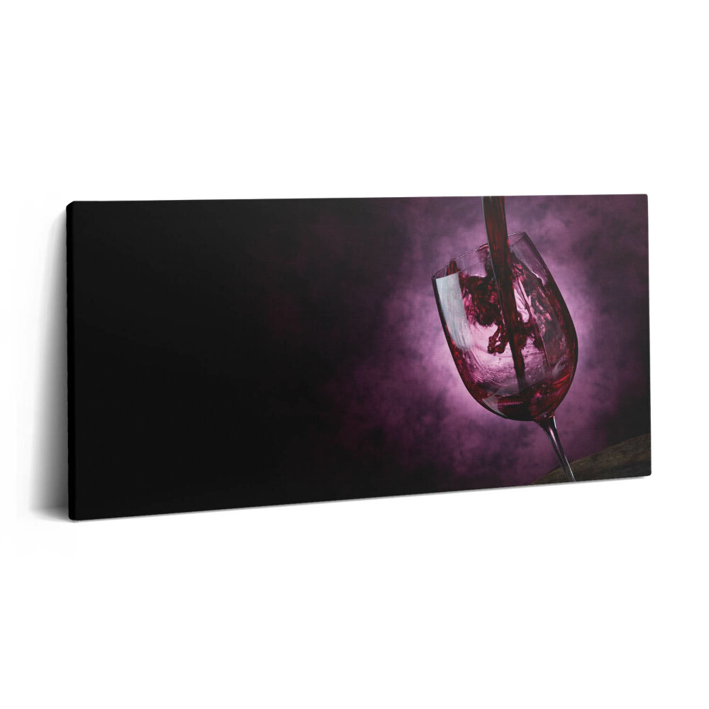 Imprimare tablou canvas 120x60 Un pahar de vin