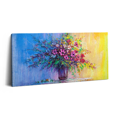 Imprimare tablou canvas 120x60 Flori într-o vază