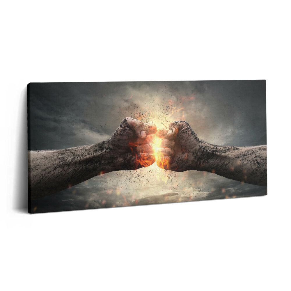 Imprimare tablou canvas 120x60 Puterea și tăria pumnului